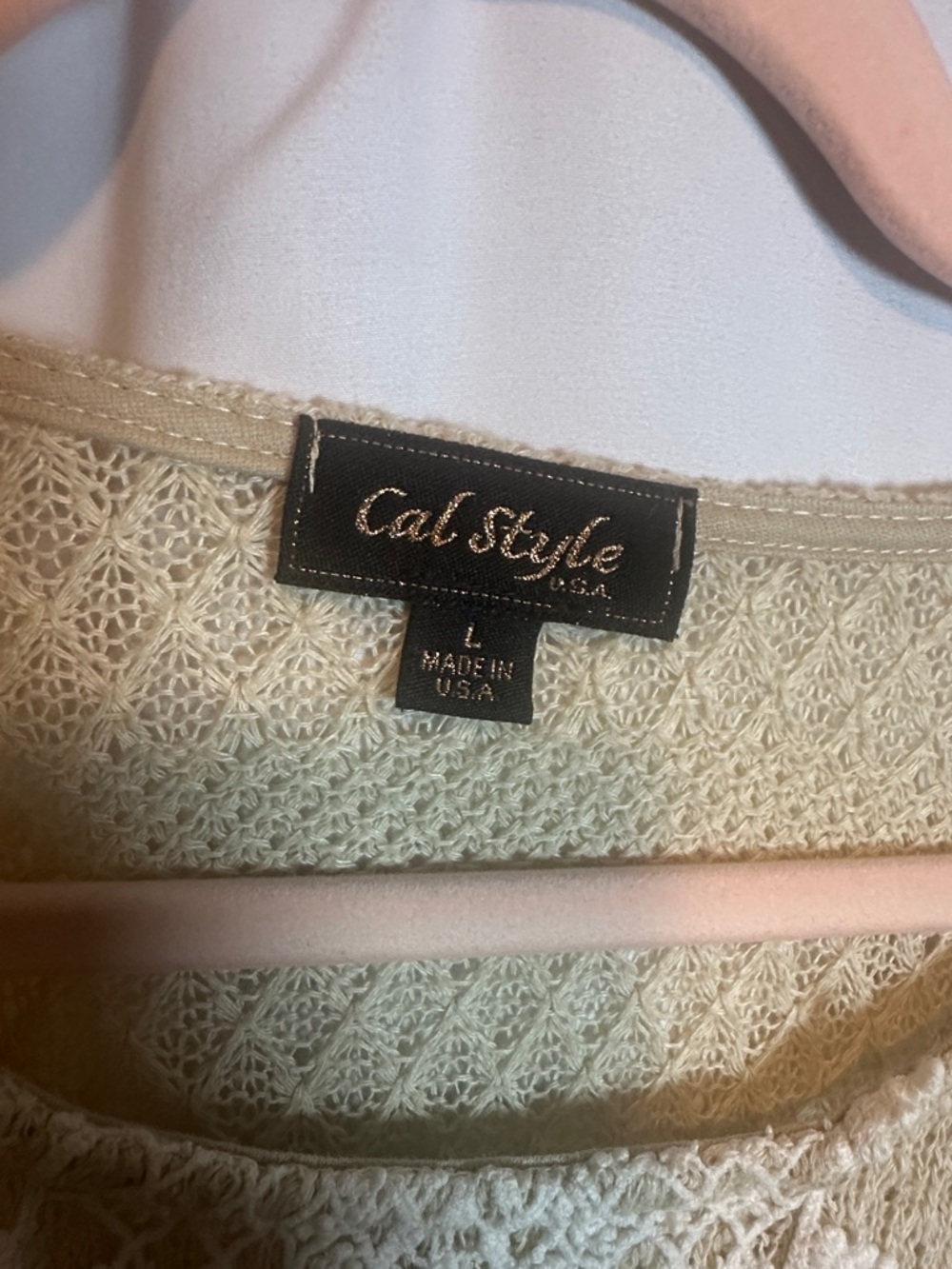 Cal style Cream Open-Front Crochet-Trim Cardigan - Picture 5 of 7